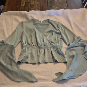 Express Women's Soft Blue Blouse